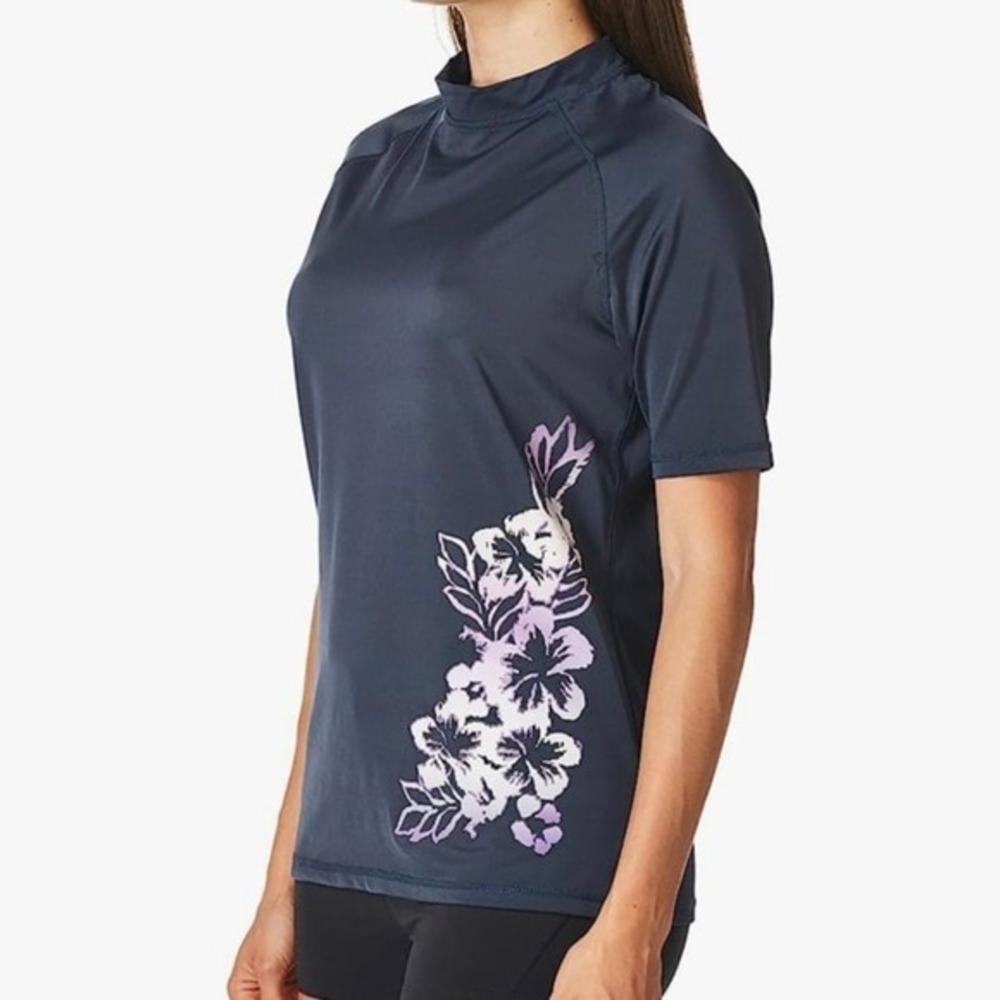 New Kanu Surf Women's Marina UPF 50+ Short Sleeved Active Rashguard & Workout To